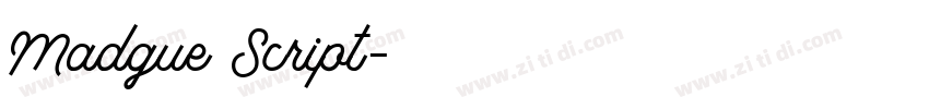 Madgue Script字体转换